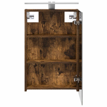 Bathroom Mirror Cabinet Smoked Oak 40 x 10.5 x 60.5 cm