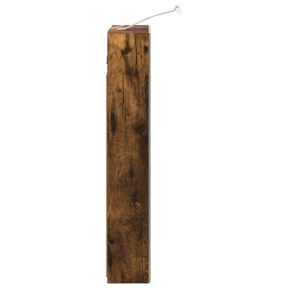 Bathroom Mirror Cabinet Smoked Oak 40 x 10.5 x 60.5 cm