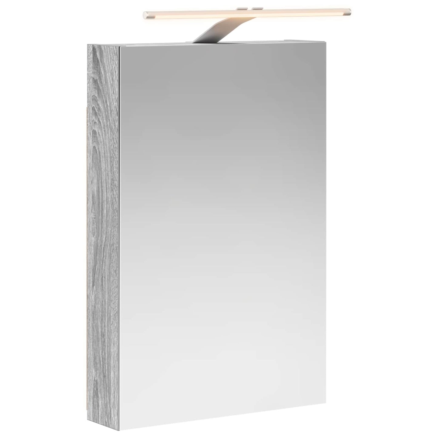 Bathroom Mirror Cabinet Grey Sonoma 40 x 10.5 x 60.5 cm