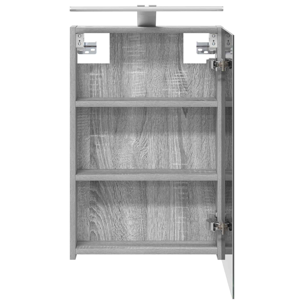 Bathroom Mirror Cabinet Grey Sonoma 40 x 10.5 x 60.5 cm