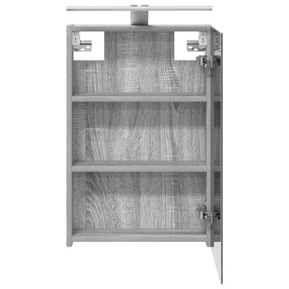 Bathroom Mirror Cabinet Grey Sonoma 40 x 10.5 x 60.5 cm