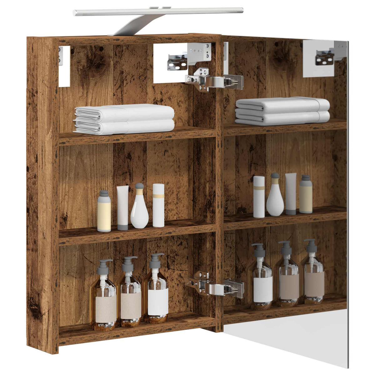 Bathroom Mirror Cabinet Old Wood 40 x 10.5 x 60.5 cm