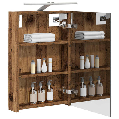 Bathroom Mirror Cabinet Old Wood 40 x 10.5 x 60.5 cm