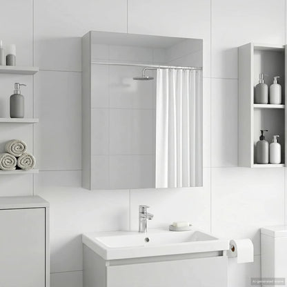 Bathroom Mirror Cabinet White 50 x 14.5 x 70 cm Engineered wood