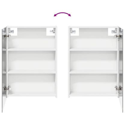 Bathroom Mirror Cabinet White 50 x 14.5 x 70 cm Engineered wood
