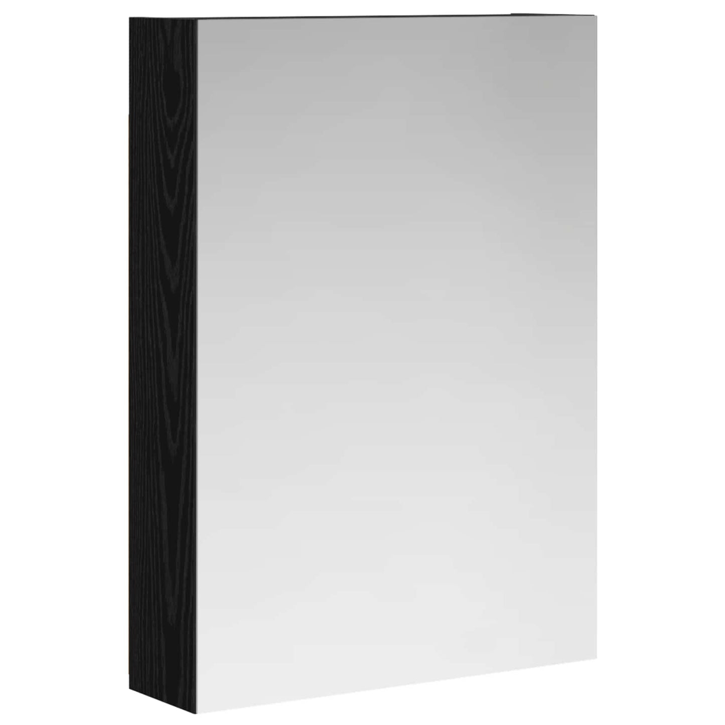 Bathroom Mirror Cabinet Black Oak 50 x 14.5 x 70 cm