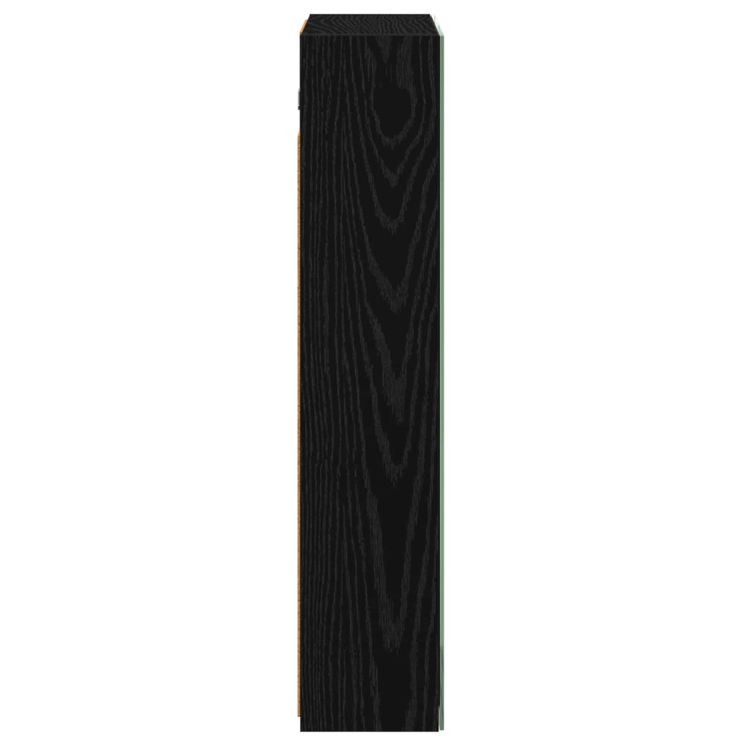 Bathroom Mirror Cabinet Black Oak 50 x 14.5 x 70 cm