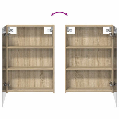 Bathroom Mirror Cabinet Sonoma Oak 50 x 14.5 x 70 cm