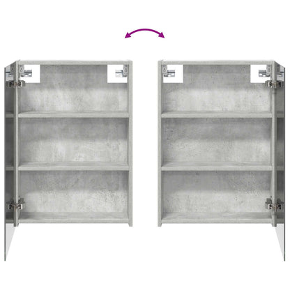 Bathroom Mirror Cabinet Concrete Grey 50 x 14.5 x 70 cm