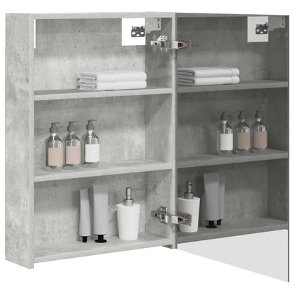 Bathroom Mirror Cabinet Concrete Grey 50 x 14.5 x 70 cm
