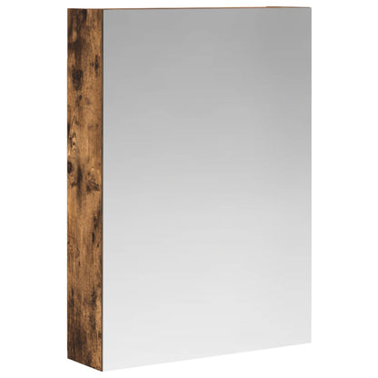 Bathroom Mirror Cabinet Smoked Oak 50 x 14.5 x 70 cm