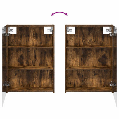 Bathroom Mirror Cabinet Smoked Oak 50 x 14.5 x 70 cm