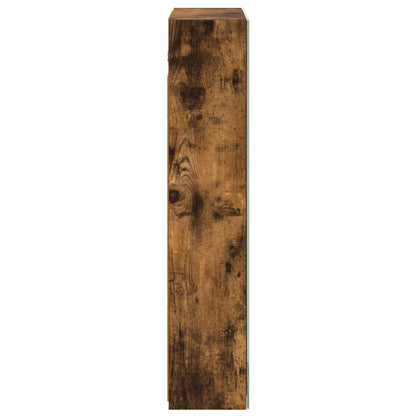 Bathroom Mirror Cabinet Smoked Oak 50 x 14.5 x 70 cm