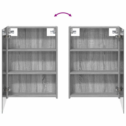Bathroom Mirror Cabinet Grey Sonoma 50 x 14.5 x 70 cm
