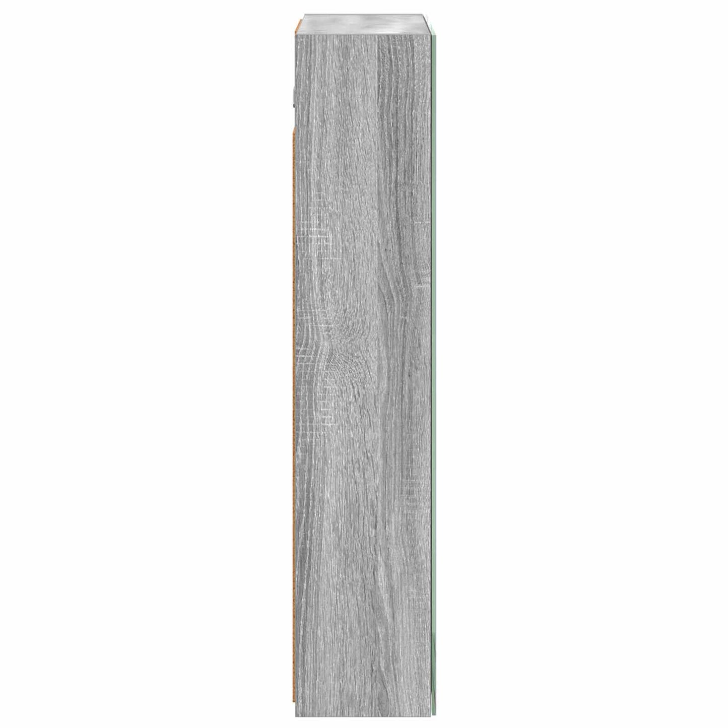Bathroom Mirror Cabinet Grey Sonoma 50 x 14.5 x 70 cm
