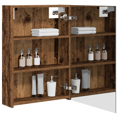 Bathroom Mirror Cabinet Old Wood 50 x 14.5 x 70 cm