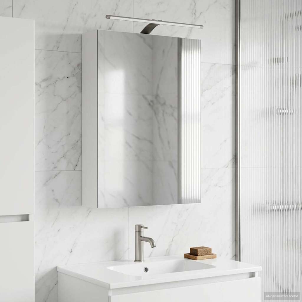 Bathroom Mirror Cabinet White 50 x 14.5 x 70 cm Engineered wood