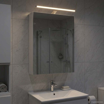 Bathroom Mirror Cabinet White 50 x 14.5 x 70 cm Engineered wood
