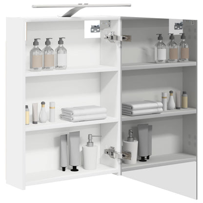 Bathroom Mirror Cabinet White 50 x 14.5 x 70 cm Engineered wood