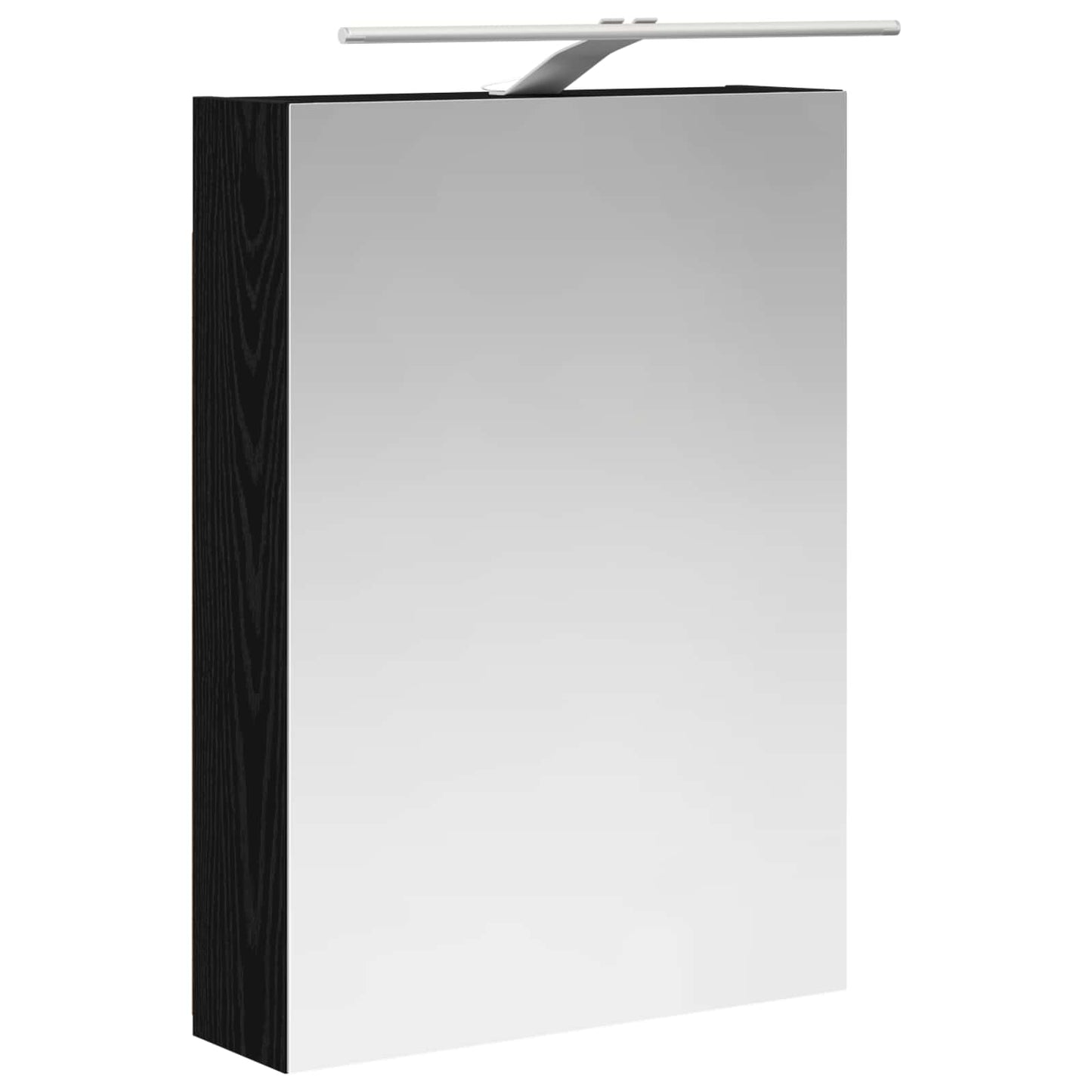 Bathroom Mirror Cabinet Black Oak 50 x 14.5 x 70 cm