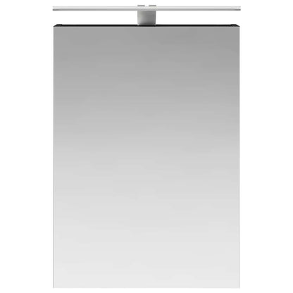 Bathroom Mirror Cabinet Black Oak 50 x 14.5 x 70 cm