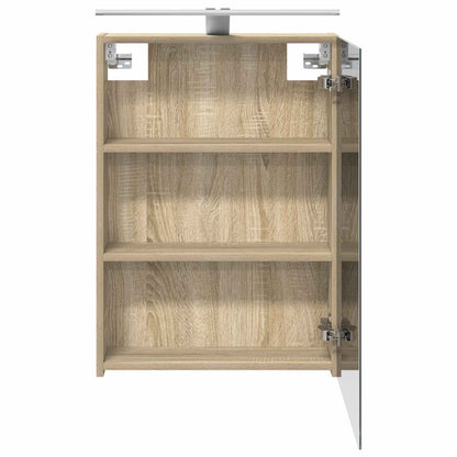 Bathroom Mirror Cabinet Sonoma Oak 50 x 14.5 x 70 cm