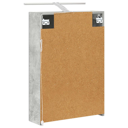 Bathroom Mirror Cabinet Concrete Grey 50 x 14.5 x 70 cm