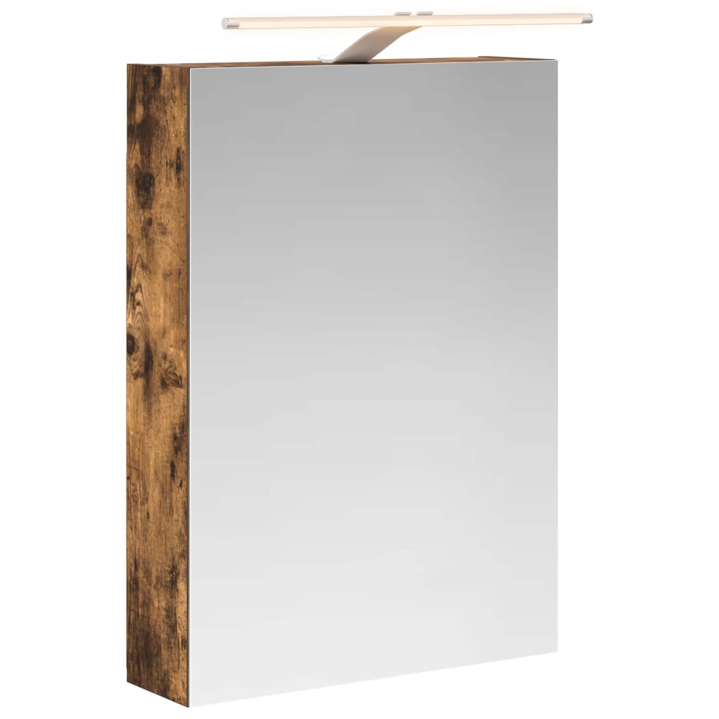 Bathroom Mirror Cabinet Smoked Oak 50 x 14.5 x 70 cm