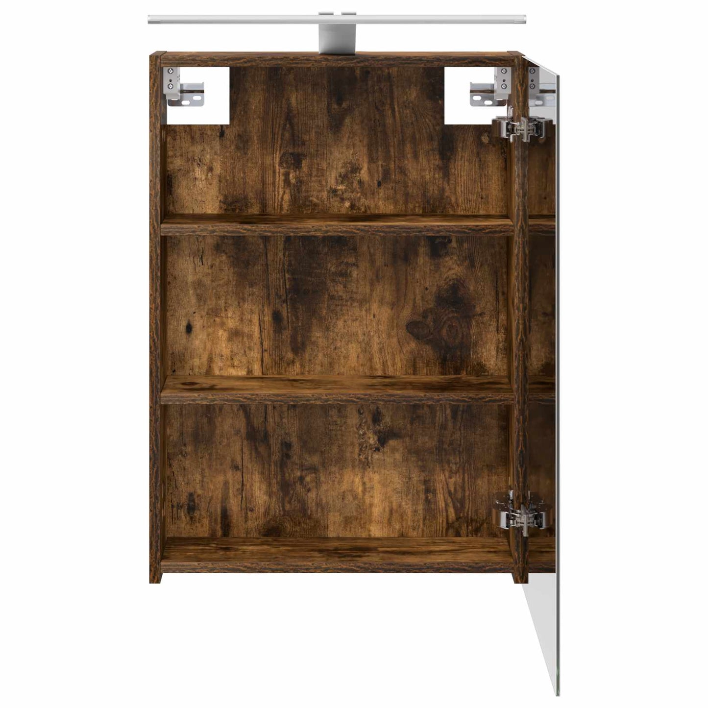 Bathroom Mirror Cabinet Smoked Oak 50 x 14.5 x 70 cm