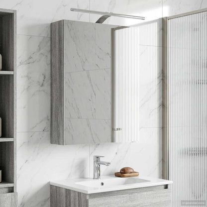 Bathroom Mirror Cabinet Grey Sonoma 50 x 14.5 x 70 cm