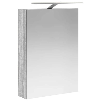 Bathroom Mirror Cabinet Grey Sonoma 50 x 14.5 x 70 cm