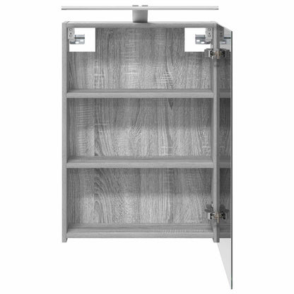 Bathroom Mirror Cabinet Grey Sonoma 50 x 14.5 x 70 cm