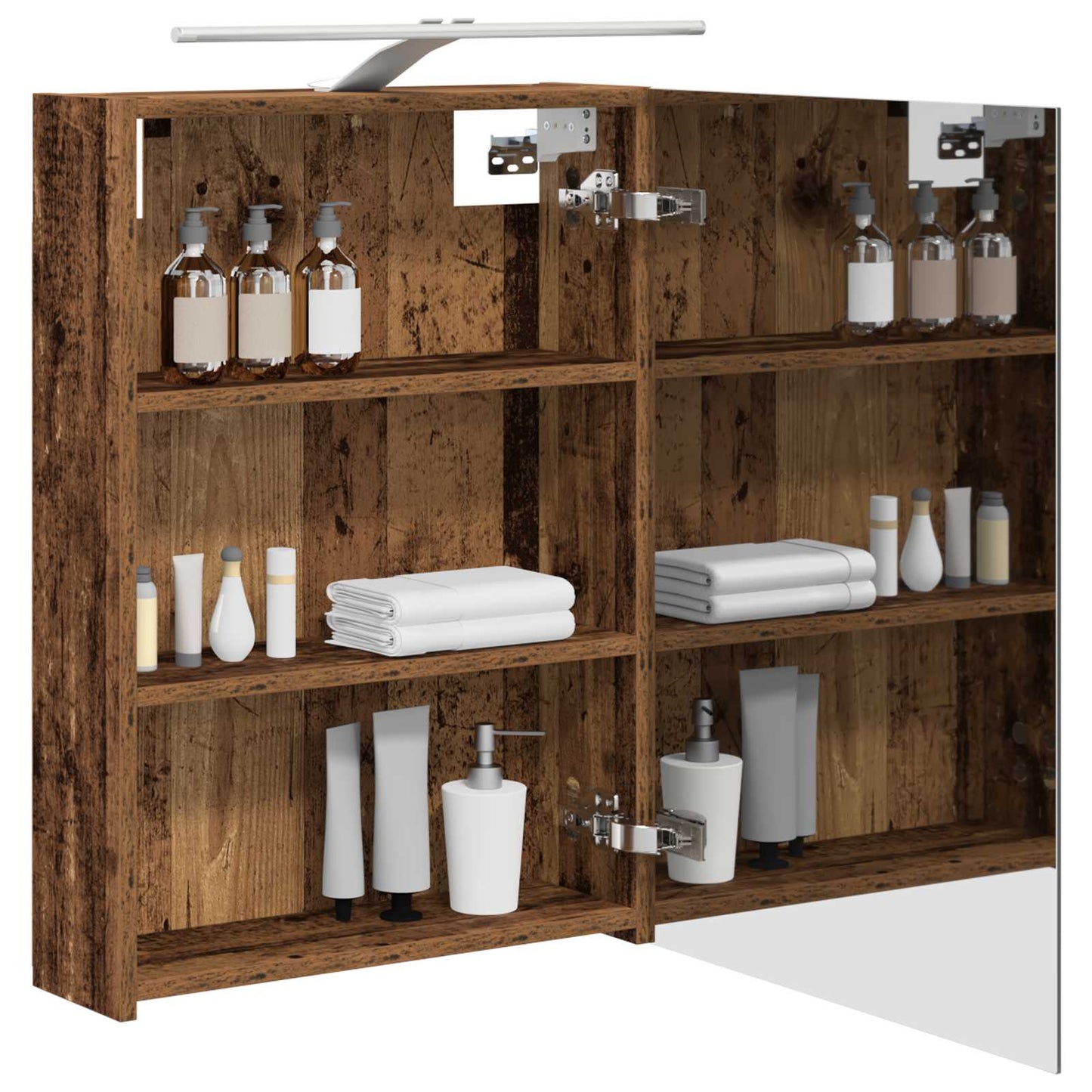 Bathroom Mirror Cabinet Old Wood 50 x 14.5 x 70 cm
