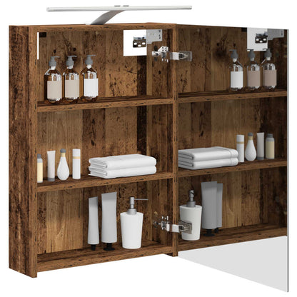 Bathroom Mirror Cabinet Old Wood 50 x 14.5 x 70 cm