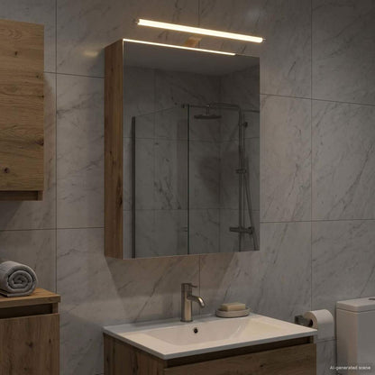 Bathroom Mirror Cabinet Artisian Oak 50 x 14.5 x 70 cm
