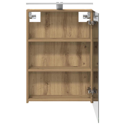Bathroom Mirror Cabinet Artisian Oak 50 x 14.5 x 70 cm