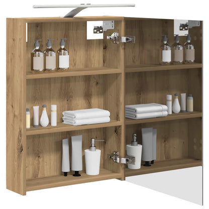 Bathroom Mirror Cabinet Artisian Oak 50 x 14.5 x 70 cm
