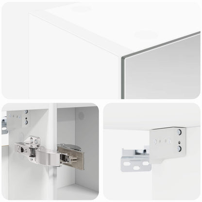 Bathroom Mirror Cabinet White 60 x 14.5 x 70 cm Engineered wood