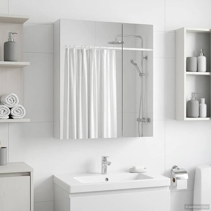 Bathroom Mirror Cabinet White 60 x 14.5 x 70 cm Engineered wood