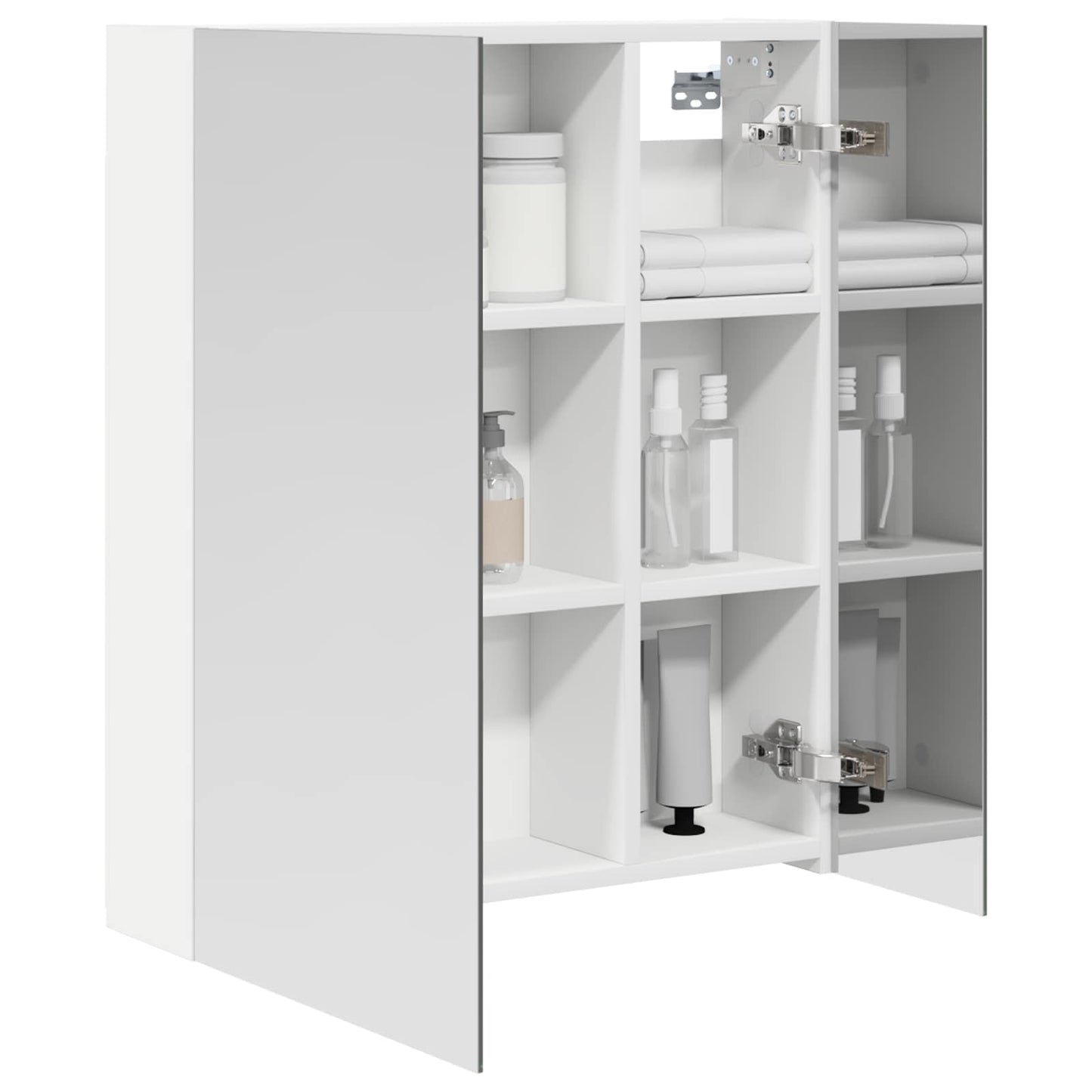 Bathroom Mirror Cabinet White 60 x 14.5 x 70 cm Engineered wood