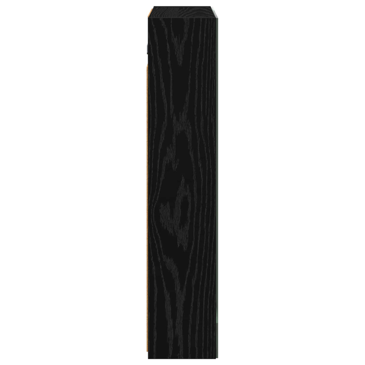Bathroom Mirror Cabinet Black Oak 60 x 14.5 x 70 cm
