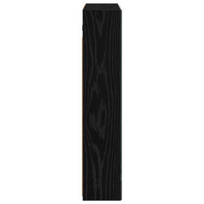 Bathroom Mirror Cabinet Black Oak 60 x 14.5 x 70 cm