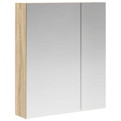 Bathroom Mirror Cabinet Sonoma Oak 60 x 14.5 x 70 cm