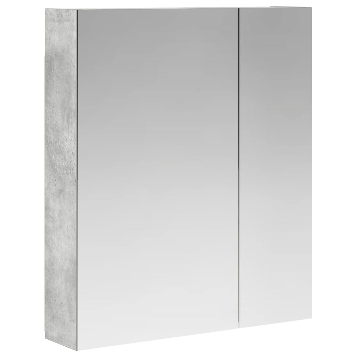 Bathroom Mirror Cabinet Concrete Grey 60 x 14.5 x 70 cm