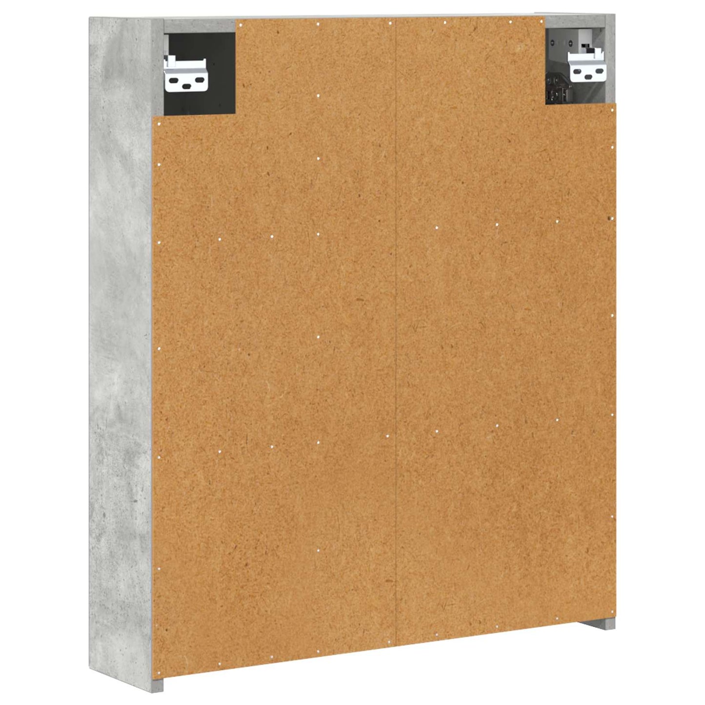 Bathroom Mirror Cabinet Concrete Grey 60 x 14.5 x 70 cm