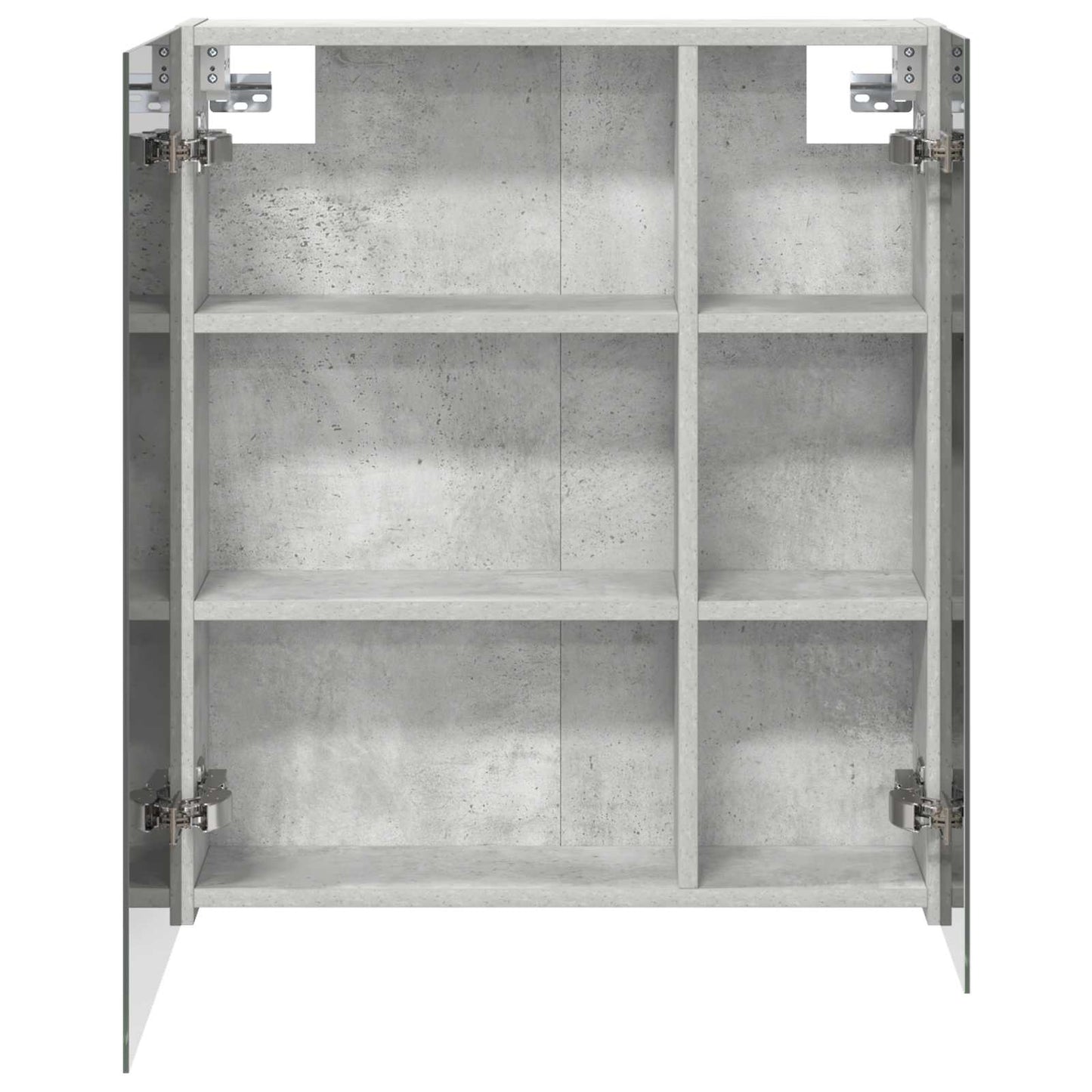 Bathroom Mirror Cabinet Concrete Grey 60 x 14.5 x 70 cm