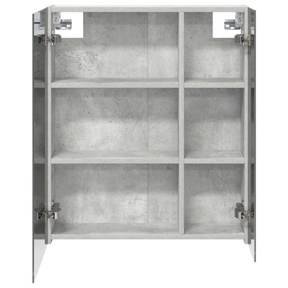Bathroom Mirror Cabinet Concrete Grey 60 x 14.5 x 70 cm