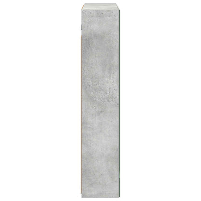 Bathroom Mirror Cabinet Concrete Grey 60 x 14.5 x 70 cm