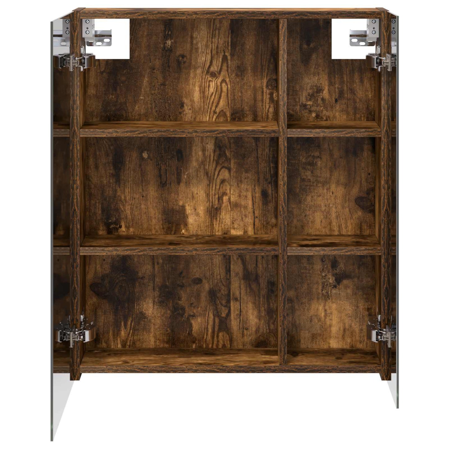 Bathroom Mirror Cabinet Smoked Oak 60 x 14.5 x 70 cm