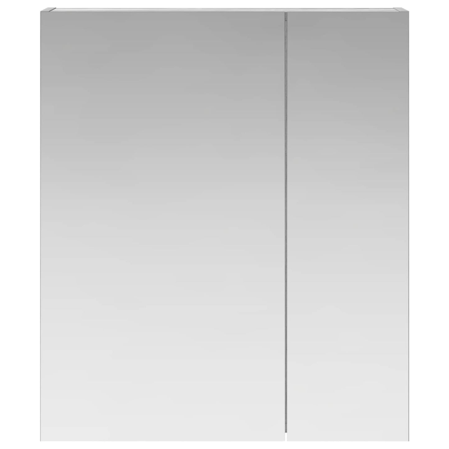 Bathroom Mirror Cabinet Grey Sonoma 60 x 14.5 x 70 cm